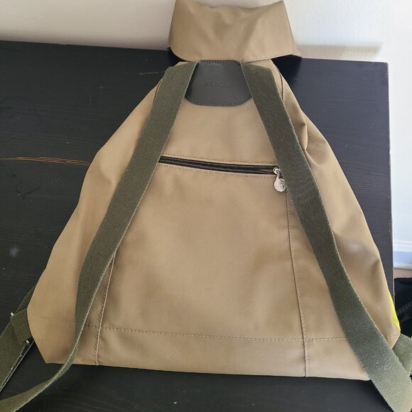 Jack Gomme Backpack Nylon Green France - Picture 2 of 8